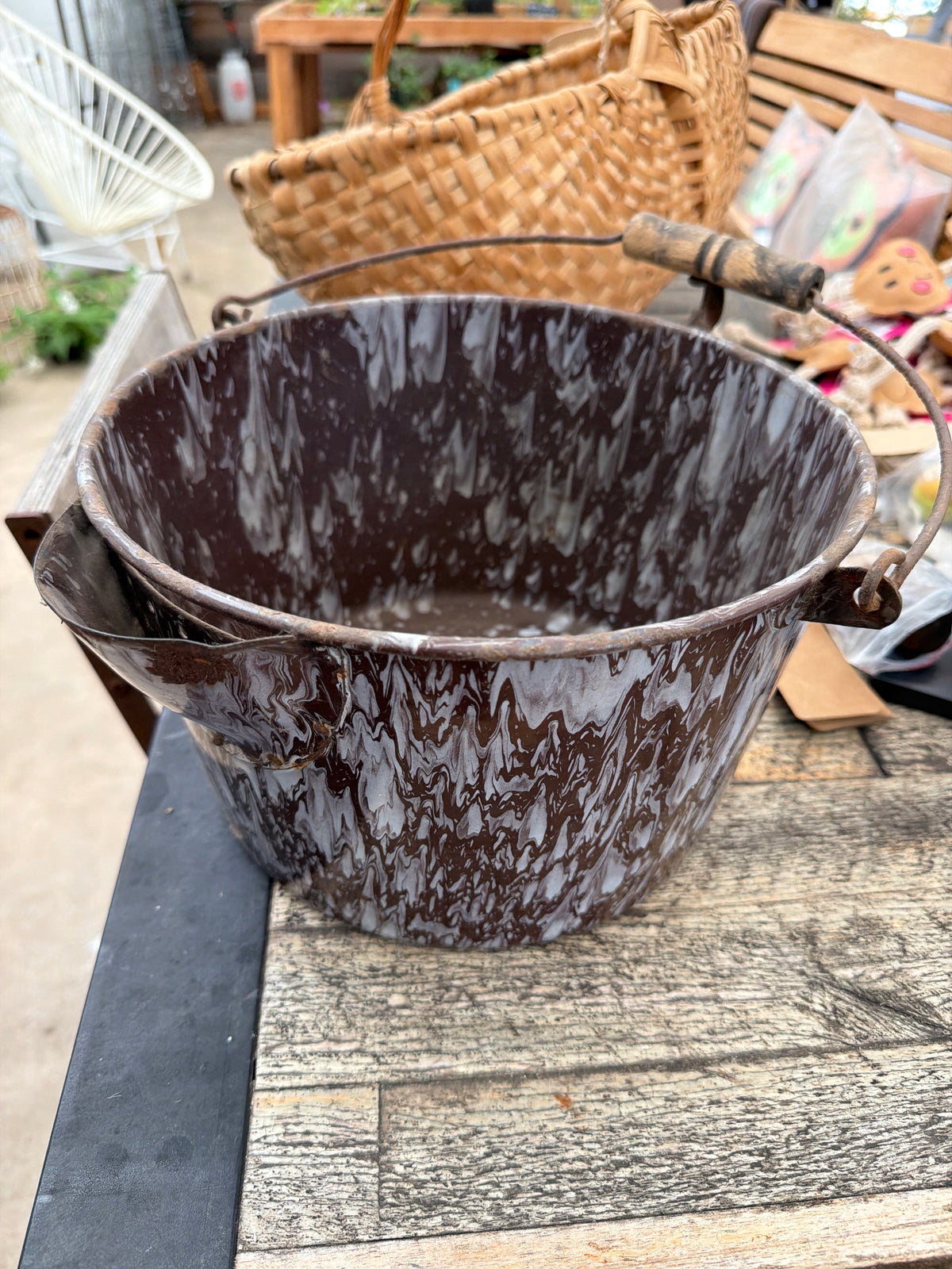 Vintage water bucket